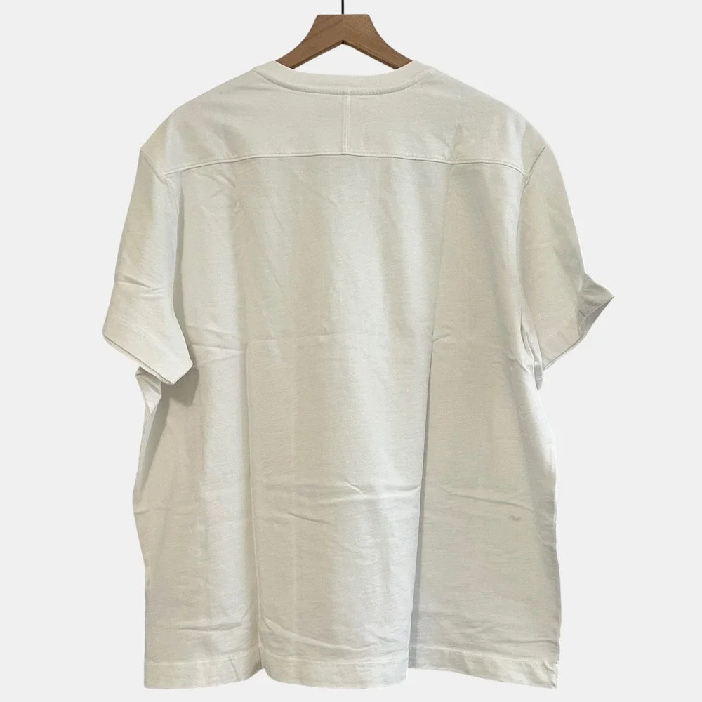 Banana Republic Men's Heavyweight Cotton White VNeck TShirt XXL NWT Quiet Luxury
